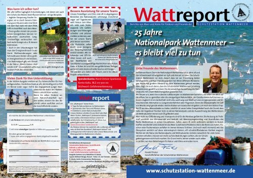 25 Jahre Nationalpark Wattenmeer – es bleibt viel zu tun