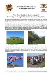 Zur Mandelblüte in den Kraichgau - 2011 - Schwäbischer Albverein