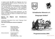 Schwäbischer Albverein eV Ortsgruppe Gaildorf Programmvorschau ...