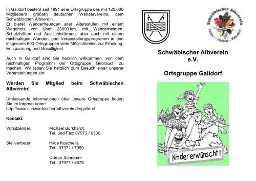 Schwäbischer Albverein e.V. Ortsgruppe Gaildorf