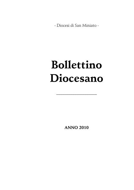 Bollettino Diocesano 2010_Testo.pdf - Webdiocesi