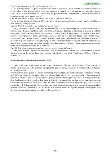 Cap. 36: Della pena di quelli, che lasciano fuori porci ... - UBI Banca