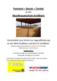 Funcourt-Turnier 2013 (Ausschreibung)