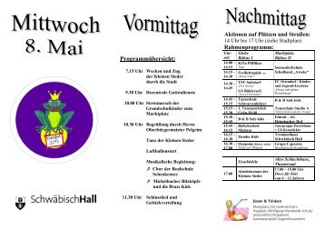 Flyer Kinderfest 2013 - Stadt Schwäbisch Hall