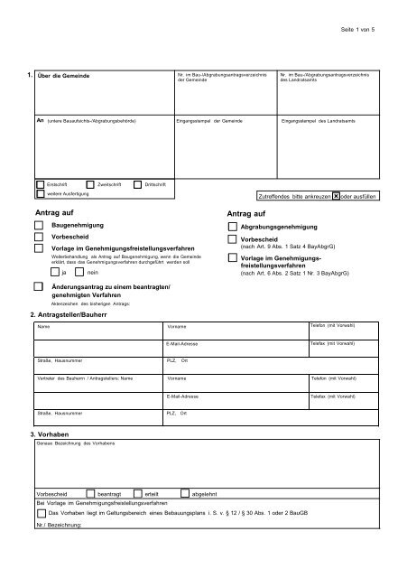 Antrag Auf Antrag Auf Gemeinde Schwaig B Nurnberg