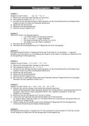 Kurvendiskussion - Parameteraufgaben - Schulportal Bremerhaven