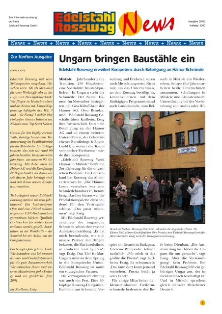 R-News 05-00 - Edelstahl Rosswag