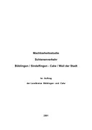 Machbarkeitsstudie Schienenverkehr Böblingen / Sindelfingen ...