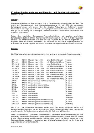 neue Disziplinen - SPI