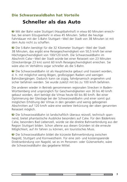 Zugkunft für Calw - Württembergische Schwarzwaldbahn