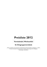 Preisliste 2012 - Schwarzwaldverein