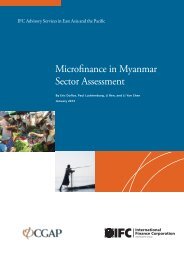 Microfinance in Myanmar Sector Assessment