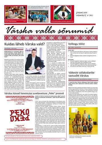 Number 3 (30) juuni (PDF) - Värska - Värska vald