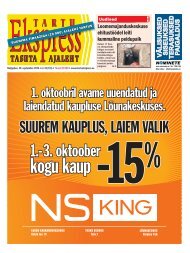 30. september - Tartu Ekspress