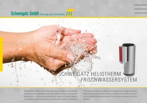 Schweigatz Wärmepumpe Frischwasser - Schweigatz GmbH ...