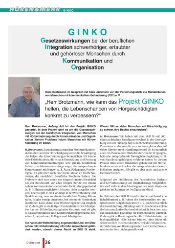 Interview mit Hans Brotzmann - Schwerhoerigen-Netz