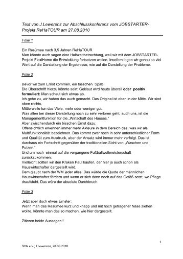 Folientexte zum Vortrag von Dr. Lewerenz - Schweriner ...