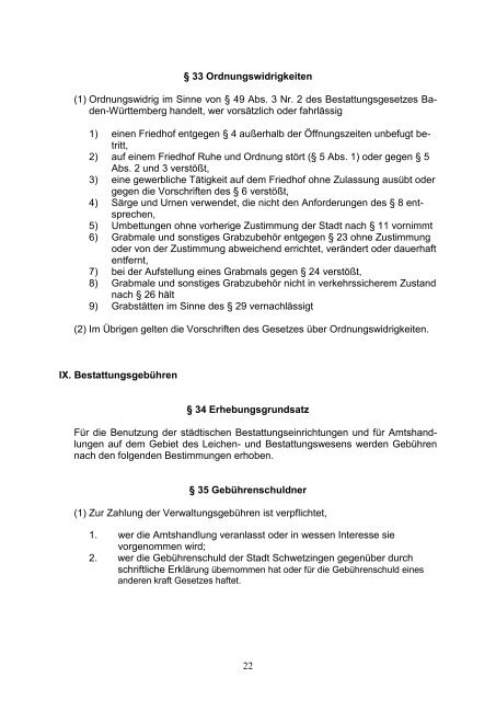 7.02 Friedhofsatzung und Gebührenverzeichnis.pdf - Schwetzingen
