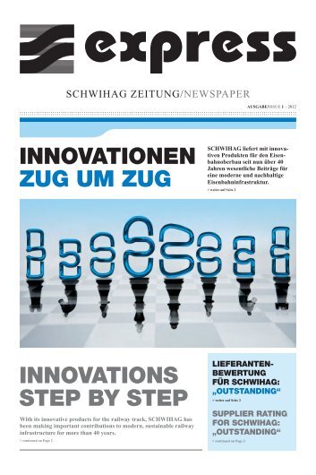 INNOVATIONEN ZUG UM ZUG INNOVATIONS STEP BY ... - Schwihag