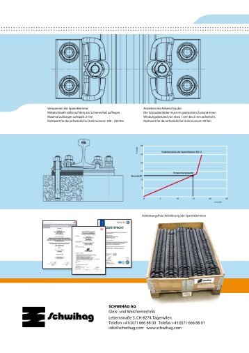 InnoVatIVe GleIS- und WeIchentechnIk - Schwihag