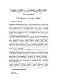 Lineamenti di una teoria degli oggetti sociali - Labont