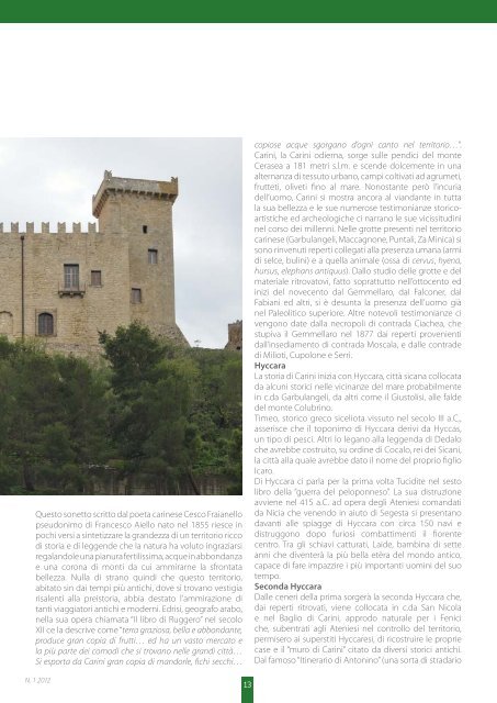 Scarica il NUMERO 4 – Dicembre 2011-Marzo ... - Banca Don Rizzo