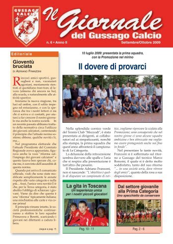 GIORNALE n. 6 - gussago calcio