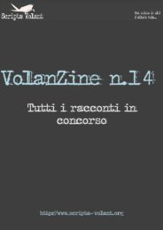 VolanZine n°14: tutti i racconti in concorso - Scripta Volant