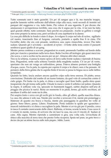 VolanZine n°14: tutti i racconti in concorso - Scripta Volant