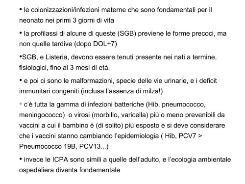 Eziologia e terapia delle sepsi in età pediatrica - VTB Congressi