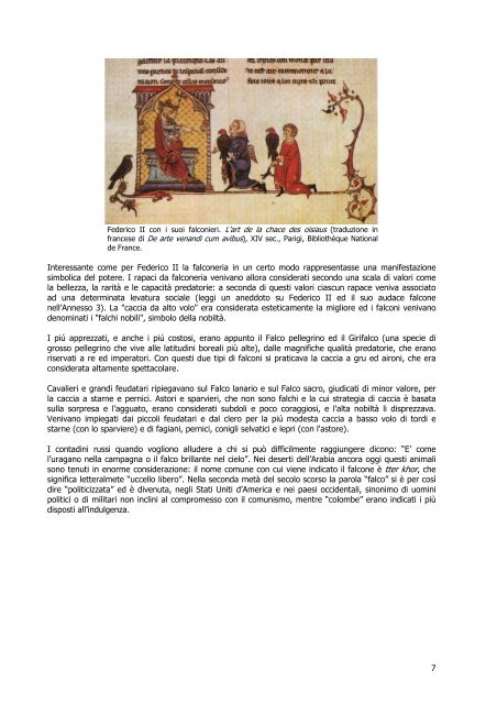 Federico Ii Con Un Falcon