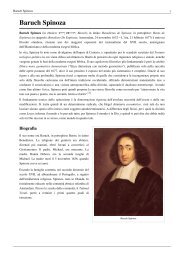 Baruch Spinoza - Foglio Spinoziano