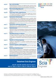 Plastische Gelenke in Stahltragwerken - Scia-Software GbR