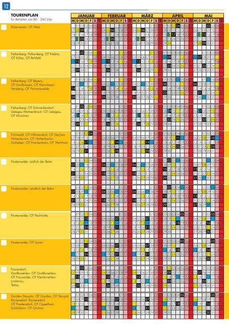 AEV Abfallkalender 2013 - Abfallentsorgungsverband Schwarze Elster