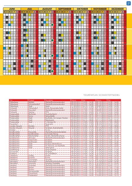 AEV Abfallkalender 2013 - Abfallentsorgungsverband Schwarze Elster