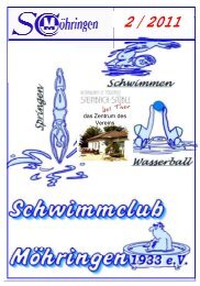 SCM Vereinszeitung 02 / 2011 - Schwimmclub Stuttgart-Möhringen ...