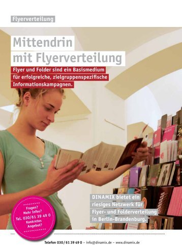 Mittendrin mit Flyerverteilung - Dinamix Media Gmbh