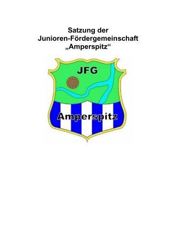 Satzung JFG Amperspitz - SC Olching