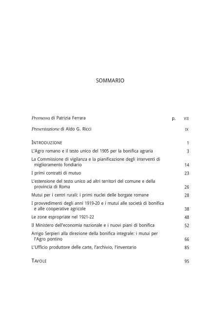 mutui per la bonifica agraria a cura di nella eramo - associazione ...