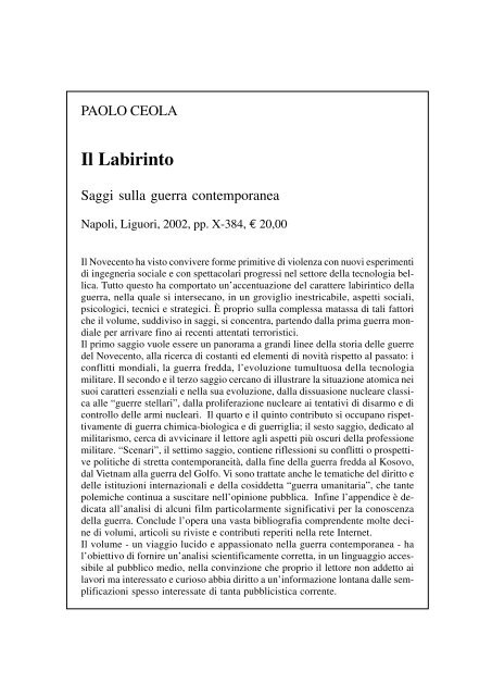 "l'impegno" in formato pdf - Istituto per la storia della Resistenza e ...