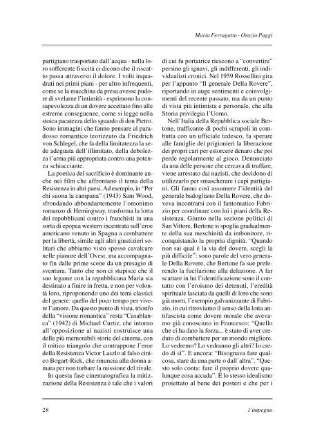 "l'impegno" in formato pdf - Istituto per la storia della Resistenza e ...