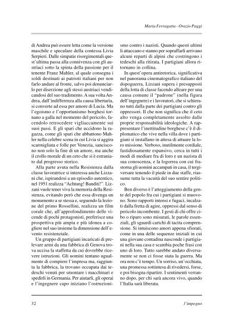 "l'impegno" in formato pdf - Istituto per la storia della Resistenza e ...