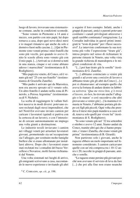 "l'impegno" in formato pdf - Istituto per la storia della Resistenza e ...