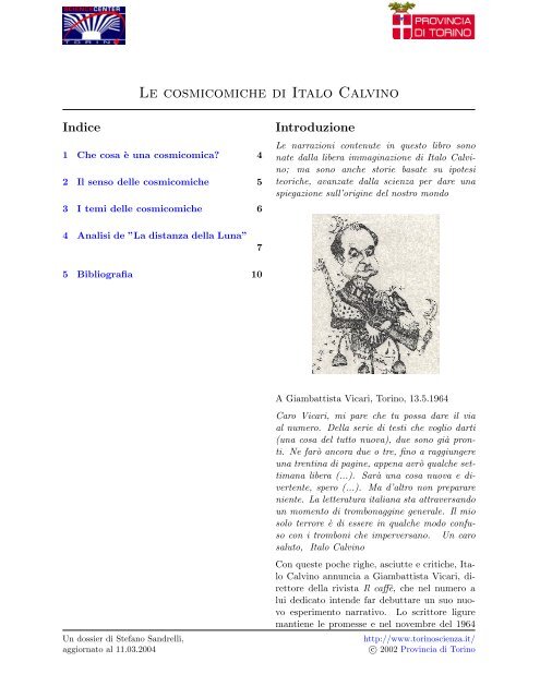 Le Cosmicomiche Di Italo Calvino Digila