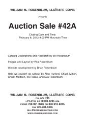 Auction Sale #41E - William M. Rosenblum, LLC / Rare Coins