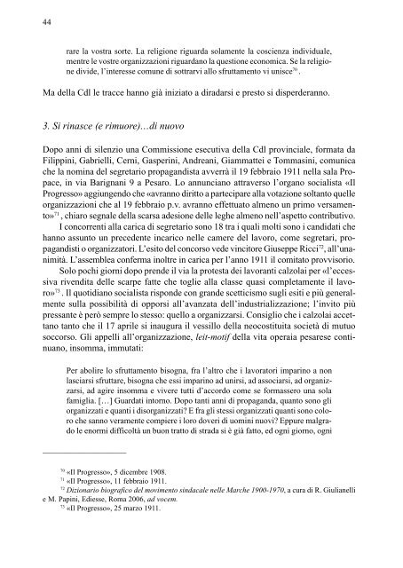 cgil provinciale di pesaro e urbino - Biblioteca Archivio Vittorio ...