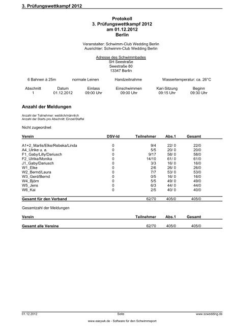 Protokoll 3. Prüfungswettkampf 2012.pdf - Schwimm-Club Wedding ...