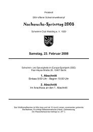 Protokoll Nachwuchs-Sprinttag 2008.pdf - Schwimm-Club Wedding ...