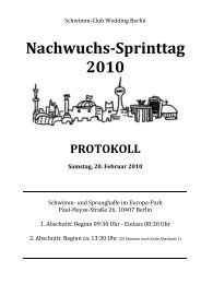 Protokoll Nachwuchs-Sprinttag 2010.pdf - Schwimm-Club Wedding ...