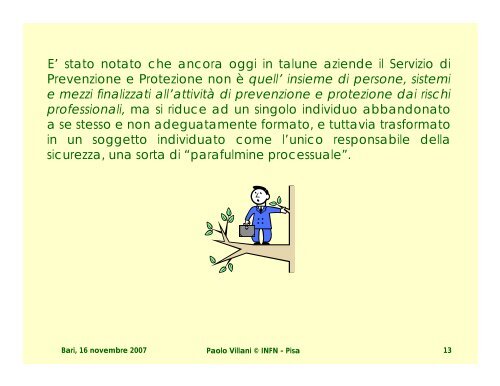 SICUREZZA SUL LAVORO: gli obblighi del datore di ... - INFN Bari